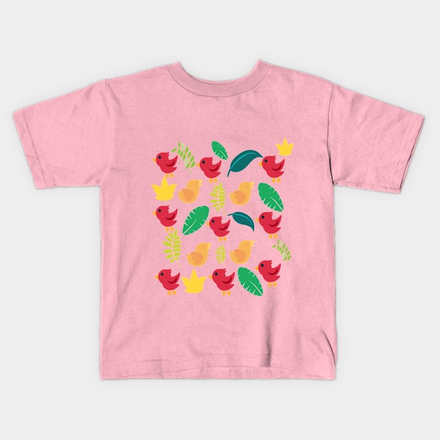Birds in nature Kids T-Shirt by creativeminds